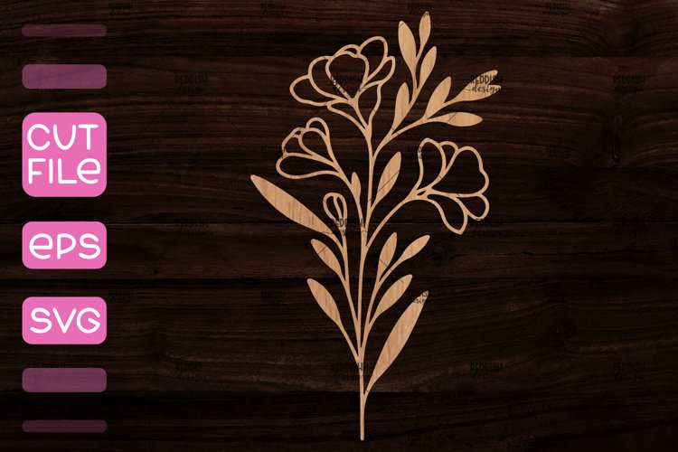 Bouquet of Flowers Laser Cut I Laser Cut SVG