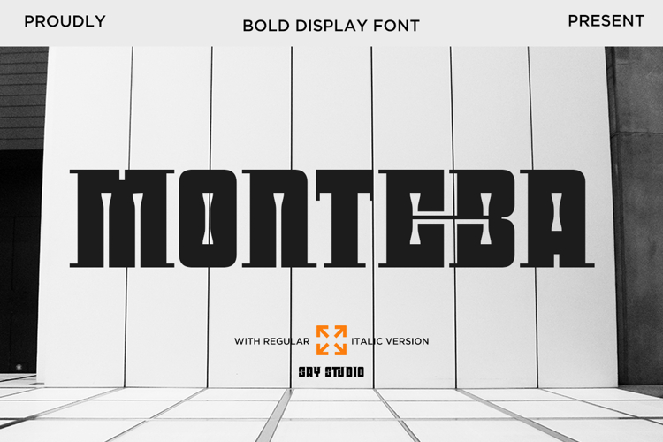 Monteba - Bold Display Font