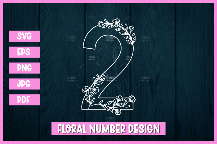Floral Outline Svg Image 21