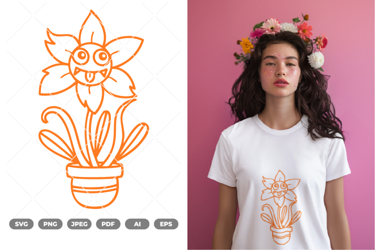 Monster Flower SVG & Clipart