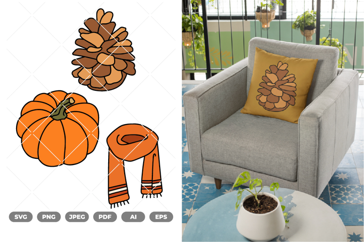Autumn Element Colored SVG & Clipart