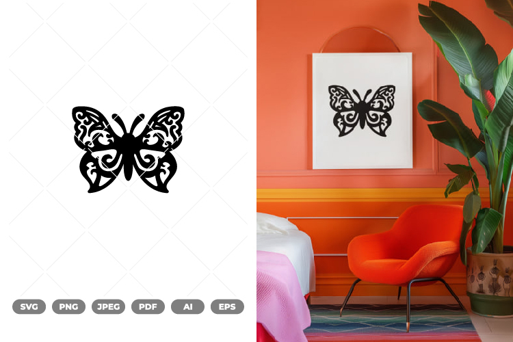 Decorative Butterfly SVG & Clipart