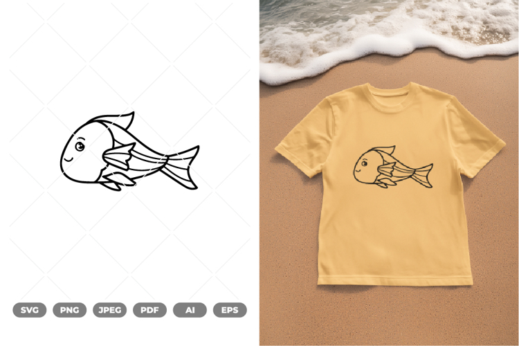 Cute Fish Clipart Image 2