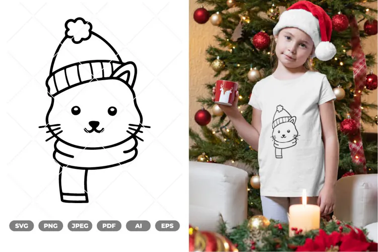 Christmas Animal Head SVG & Clipart