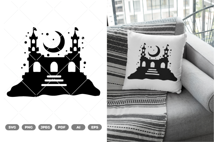 Fantasy Castle SVG & Clipart