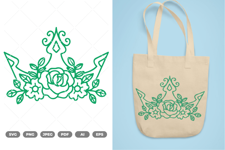 Floral Crown SVG & Clipart
