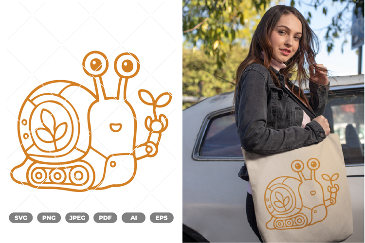 Snail Robot SVG   Clipart