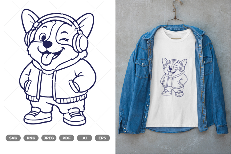 Cool Dog SVG & Clipart