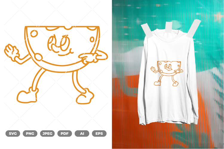 Cheese Mascot SVG   Clipart