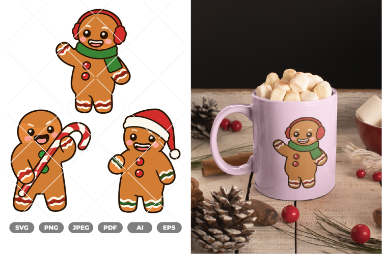 Gingerbread Colored SVG & Clipart