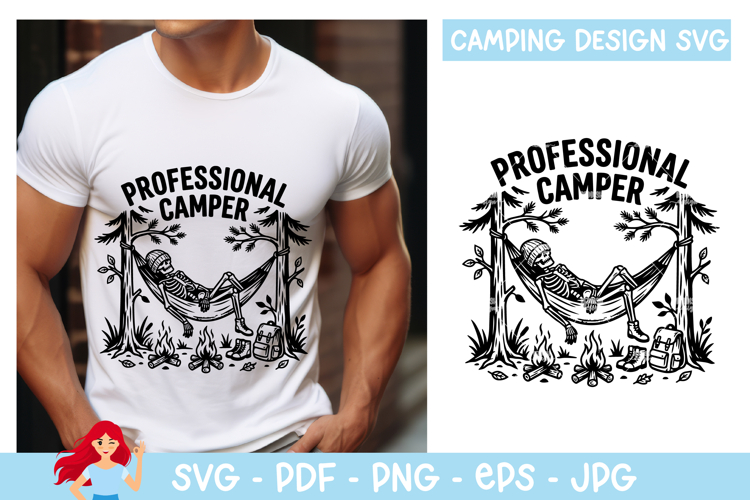 Professional camper SVG, Camp SVG