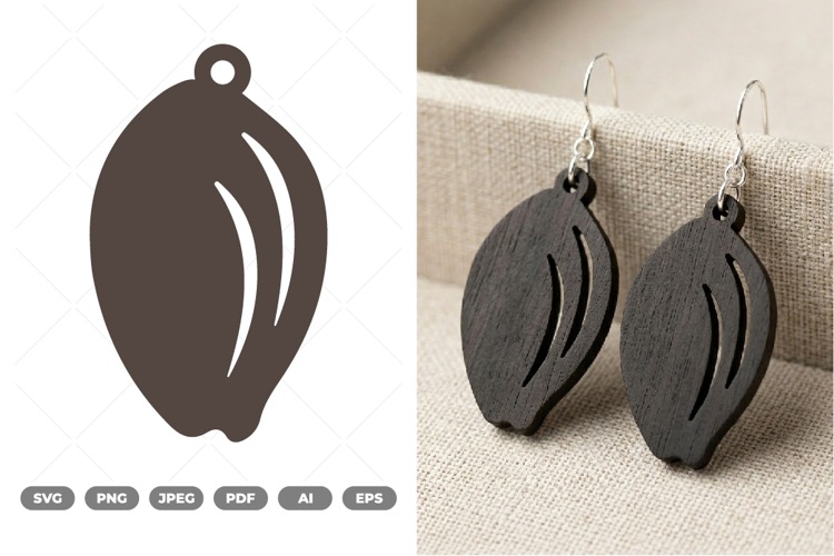Seashell Earring SVG   Clipart