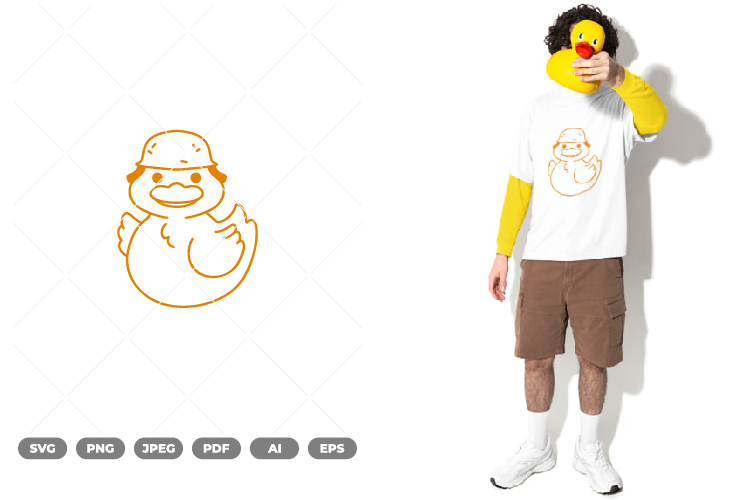 Cute Duck Clipart Image 13