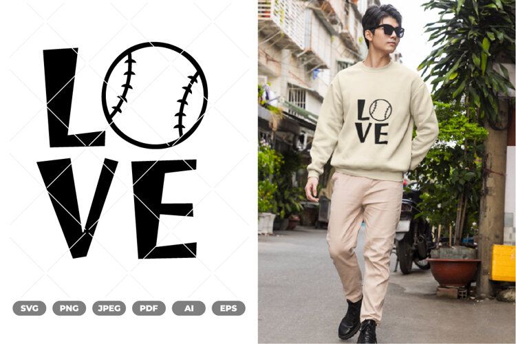 Baseball Love SVG & Clipart example image 1
