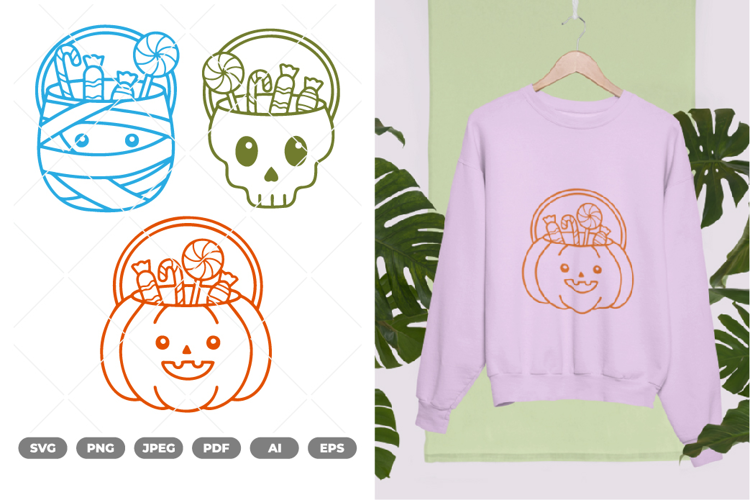 Candy Bucket SVG & Clipart