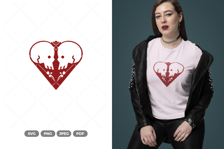 Skull Lovers SVG & Clipart