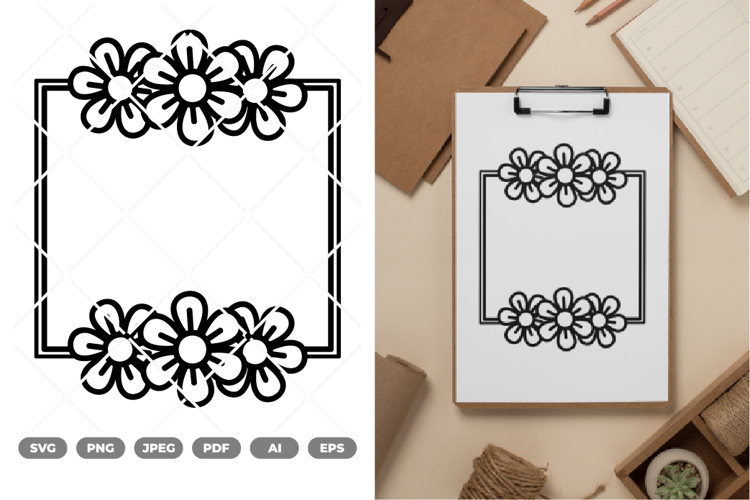 Floral Background Svg Image 17