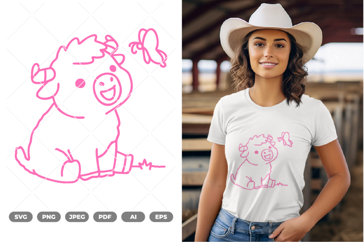 Baby Yak SVG & Clipart