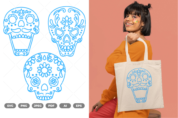 Sugar Skull SVG & Clipart