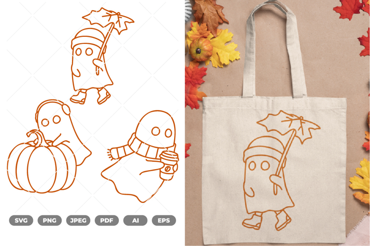 Fall Ghost SVG & Clipart
