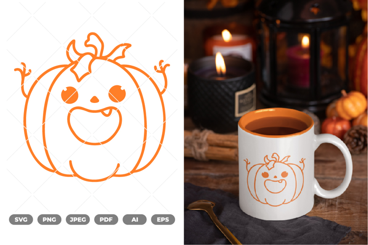 Cute Pumpkin SVG & Clipart
