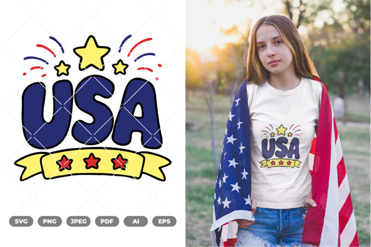 USA Colored SVG & Clipart