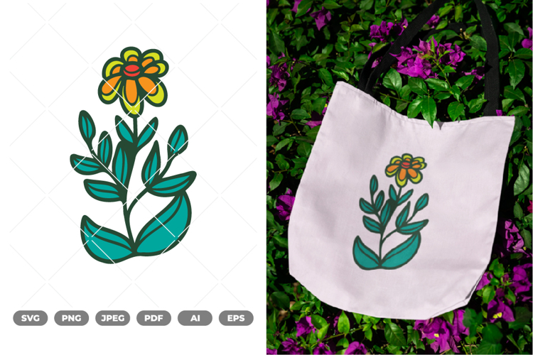 Flower Colored SVG & Clipart