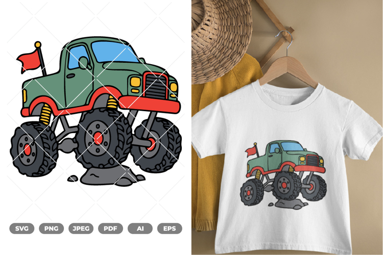 Monster Truck Clipart Image 13