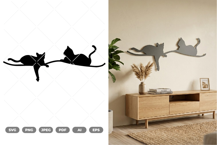 Cats on String SVG & Clipart