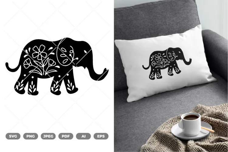 Floral Animal SVG & Clipart