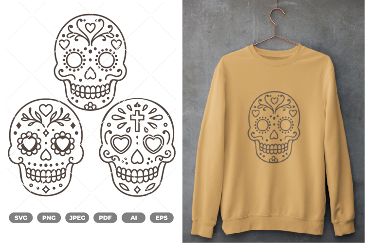 Sugar Skull SVG & Clipart