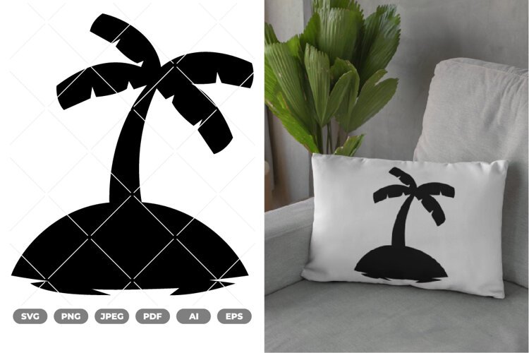 Palm tree SVG & Clipart example image 1