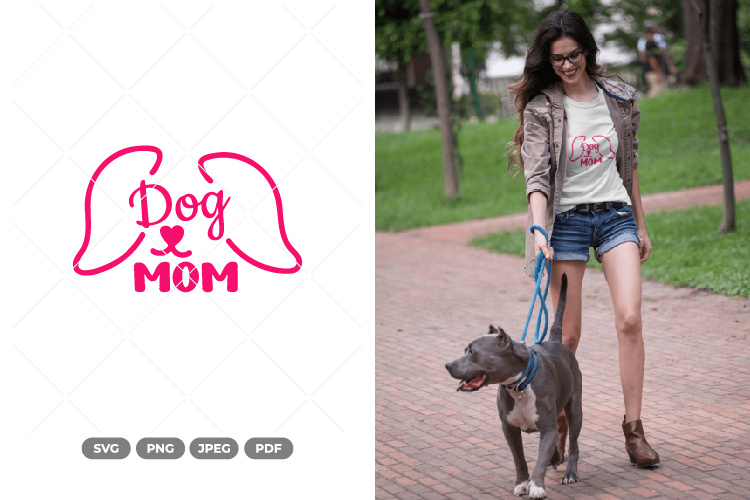 Dog Mom SVG & Clipart