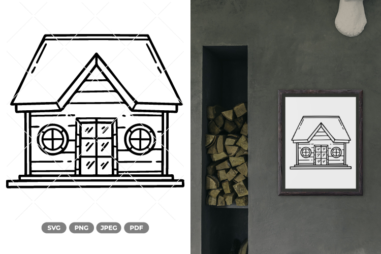 House Doodle SVG   Clipart