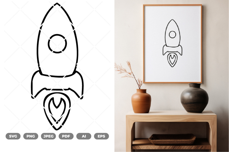 Rocket Vector Image 12