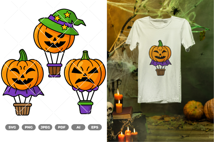Hot Air Balloon Colored SVG & Clipart