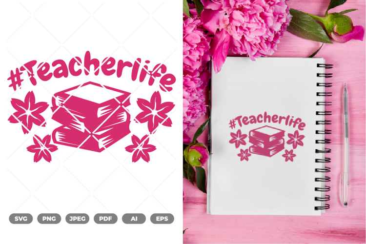 Teacherlife SVG & Clipart example image 1