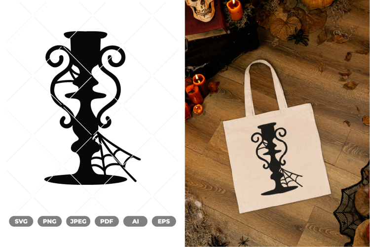 Creepy Candelabra SVG & Clipart