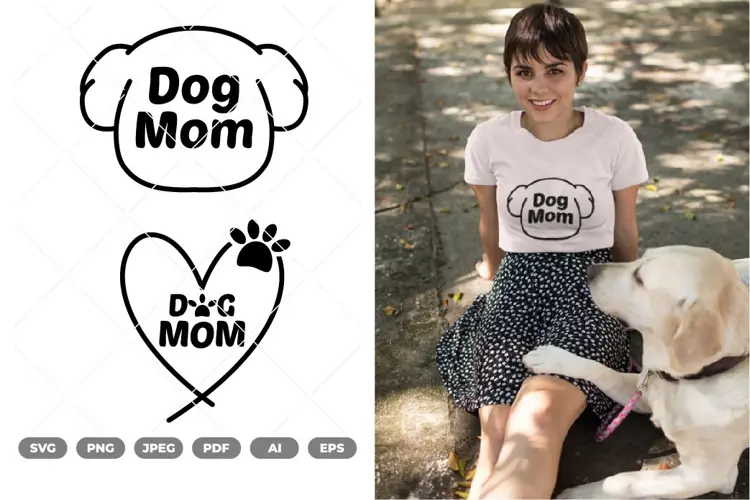Dog Mom SVG & Clipart