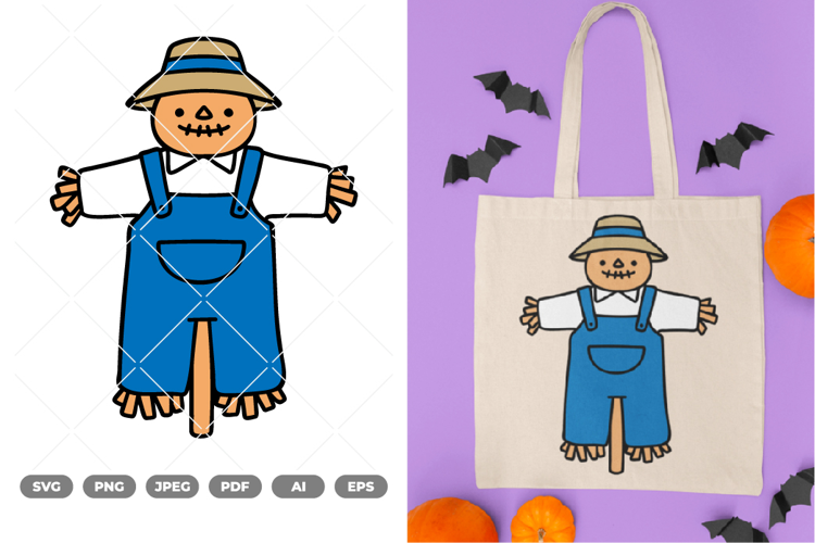 Scarecrow Colored SVG & Clipart