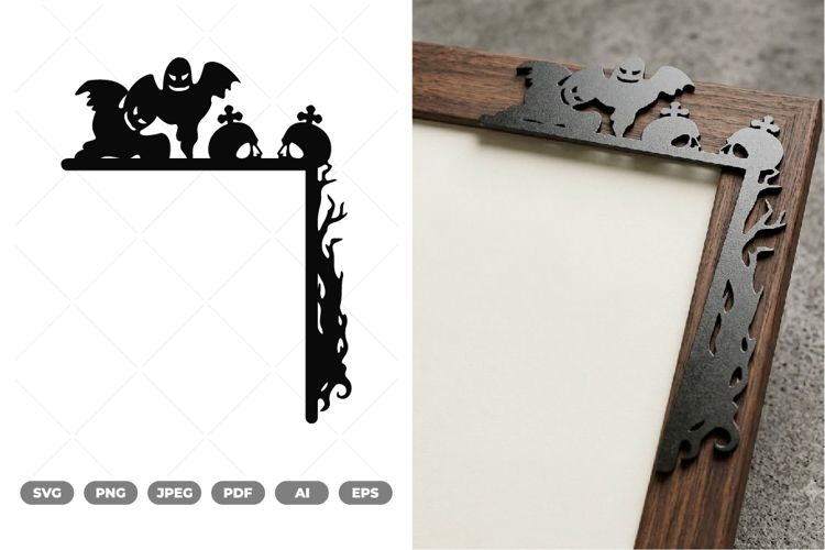 Halloween Door Corner SVG & Clipart