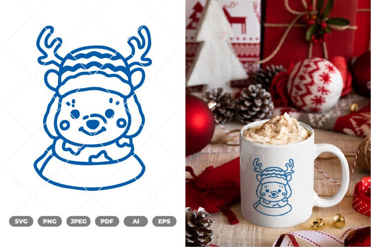 Winter Animal SVG & Clipart example image 1