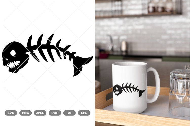Fish Bone SVG & Clipart