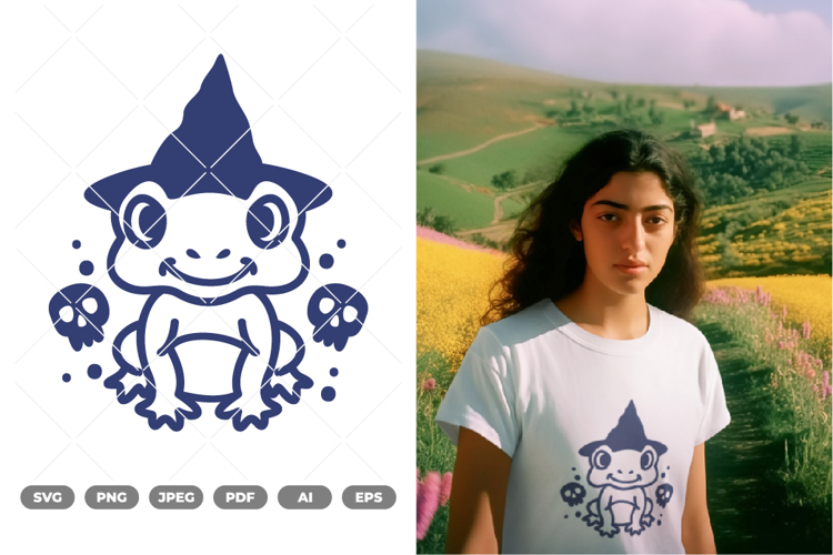 Frog Wizard SVG & Clipart