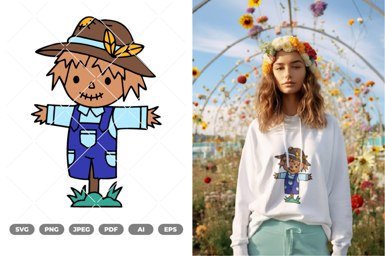 Scarecrow Colored SVG & Clipart
