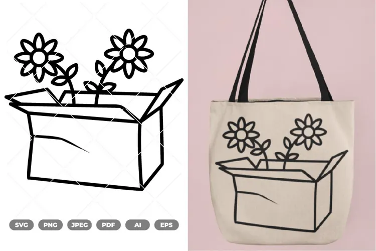 Flowes Gift SVG & Clipart