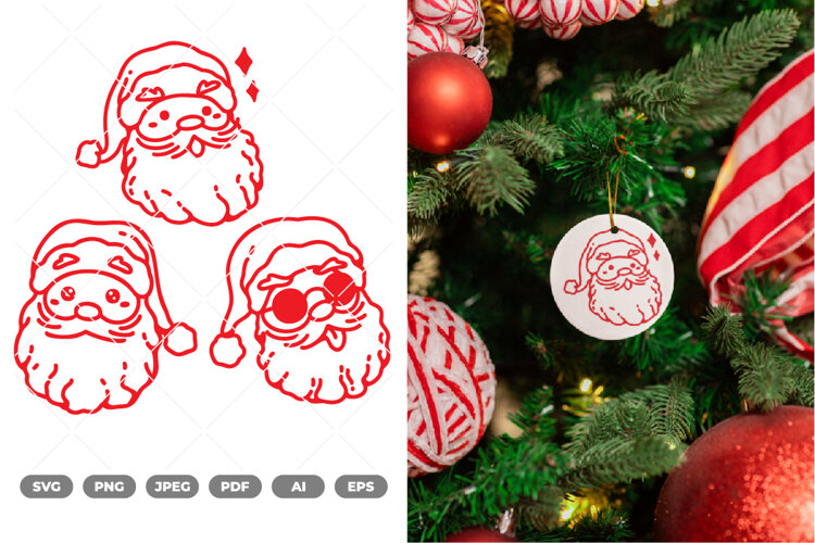 Santa SVG & Clipart example image 1