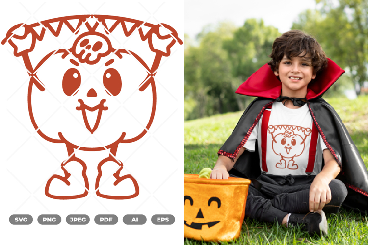 Pumpkin Mascot SVG & Clipart