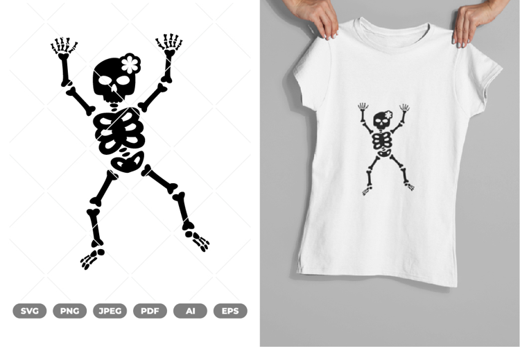 Dancing Skeleton SVG & Clipart
