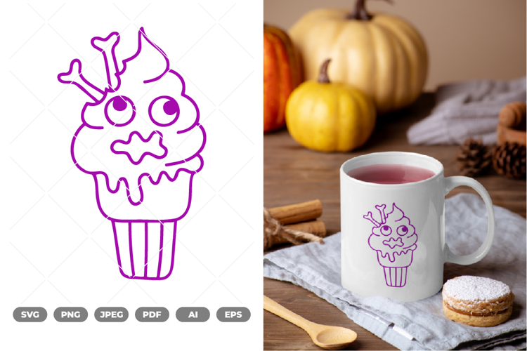 Ice Cream Monster SVG & Clipart